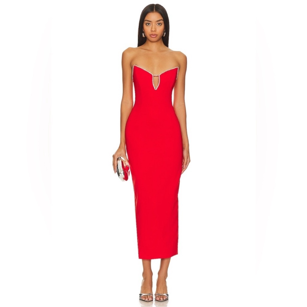 Revolve NWT Red Women's Dress ankle length